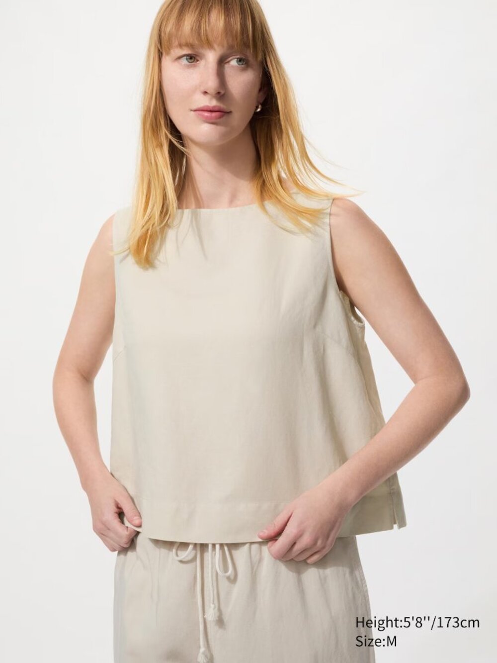 UNIQLO Linen Blend Blouse | Sleeveless ** Brand NEW